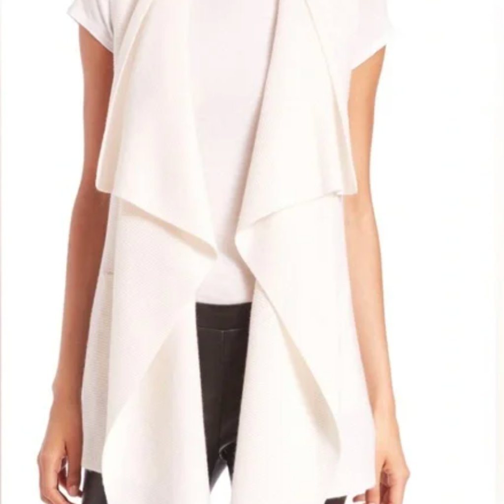 Vince Draped Wool/Cashmere Sweater Vest